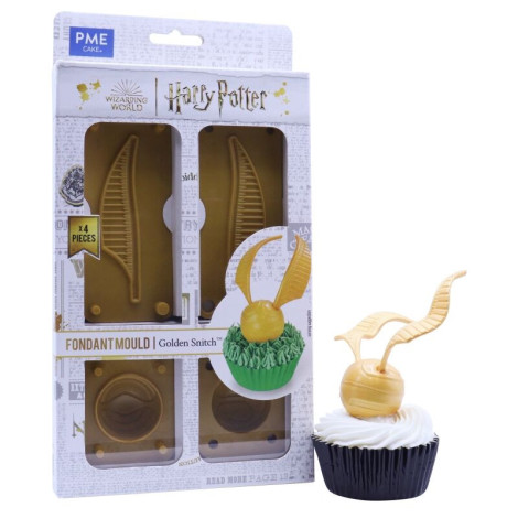 Molde para Biscuit e Fondant do Snitch Dourado