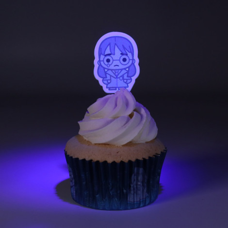 Conjunto de cupcakes e cobertura Hogwarts Ghosts