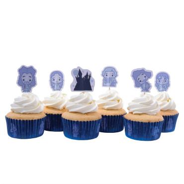 Conjunto de cupcakes e cobertura Hogwarts Ghosts