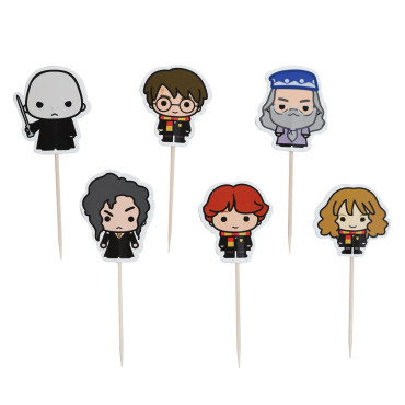 Conjunto de Cupcakes e Toppers com Personagens de Harry Potter