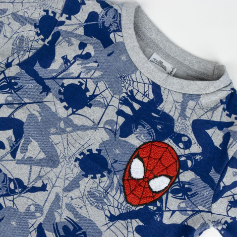 SUDADERA COTTON BRUSHED SPIDERMAN