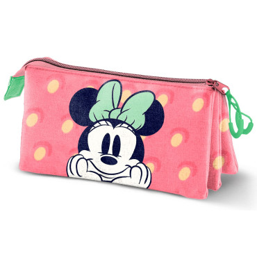 Estojo de lápis cor-de-rosa da Minnie Mouse