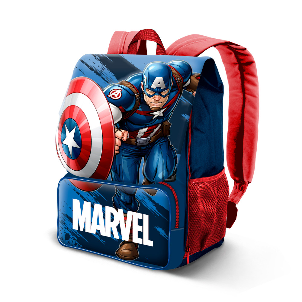 Mochila azul Capitão América