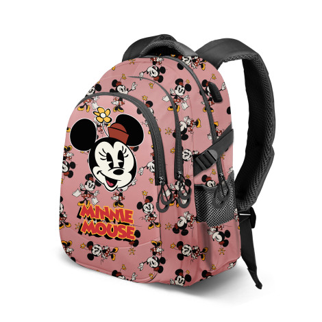 Mochila cor-de-rosa da Minnie Mouse