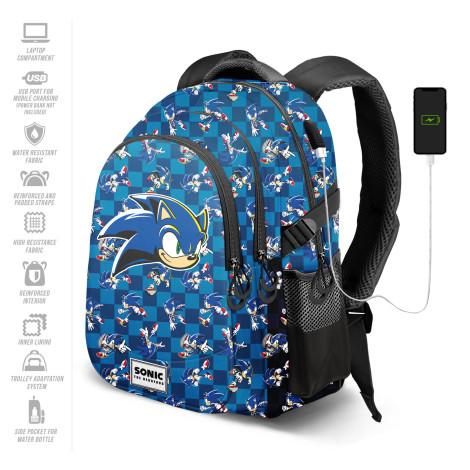 Mochila Sonic Azul