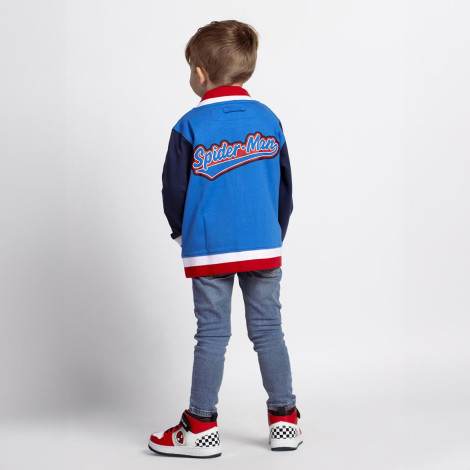 CHAQUETA COTTON BRUSHED BASEBALL SPIDERMAN