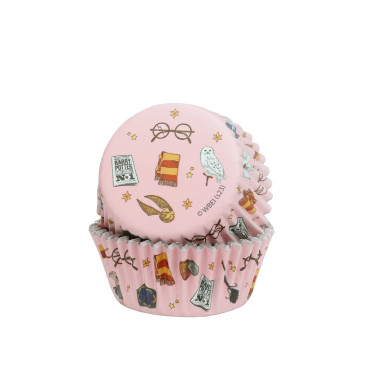 Conjunto de Cápsulas e Toppers para Cupcakes Harry Potter