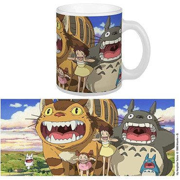 Caneca Nekobus e Totoro Studio Ghibli