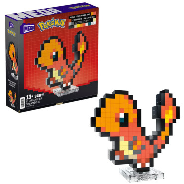 Kit de construção Charmander Pixel Art Pokémon Charmander