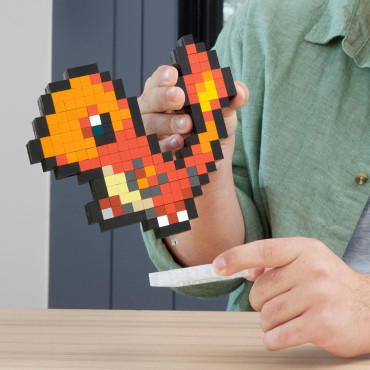 Kit de construção Charmander Pixel Art Pokémon Charmander