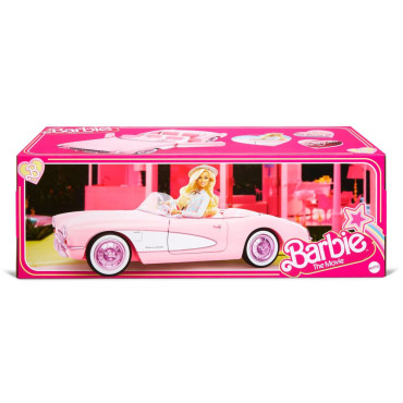 Carro conversível Corvette rosa Barbie o filme