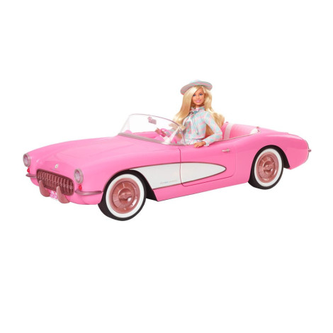 Carro conversível Corvette rosa Barbie o filme