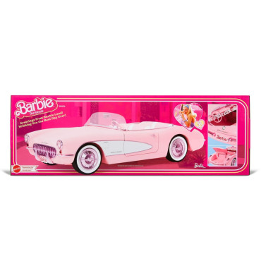 Carro conversível Corvette rosa Barbie o filme