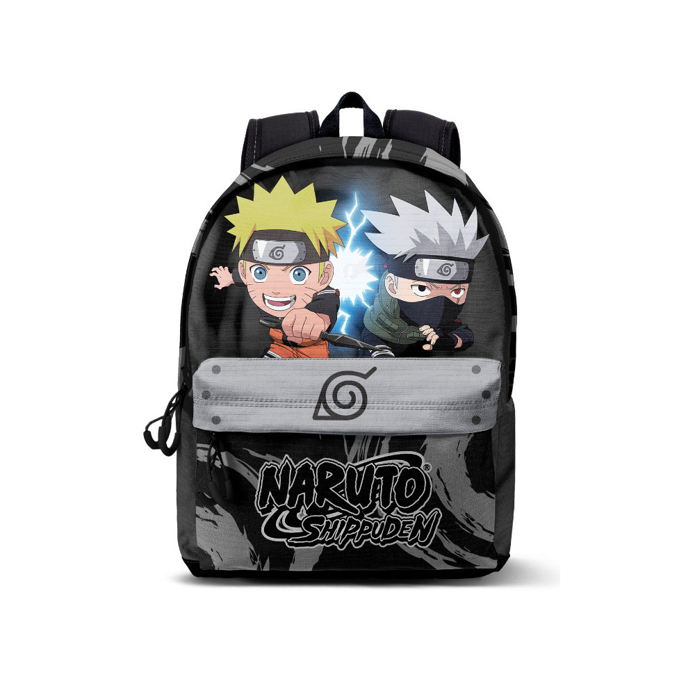 Mochila com bandana Naruto e Kakashi 34cm