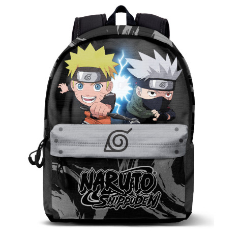 Mochila com bandana Naruto e Kakashi 34cm