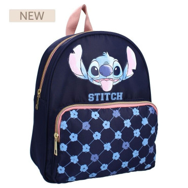 Stitch Mochila Independente Floral 25 Cm