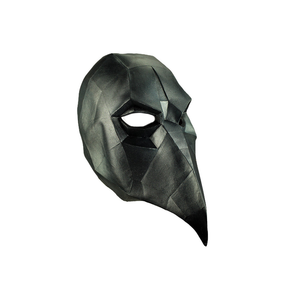 Máscara de corvo Low Poly tamanho único