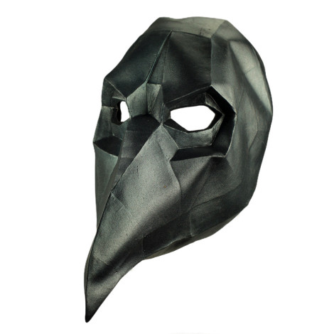 Máscara de corvo Low Poly tamanho único