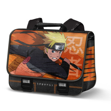 Mochila Naruto Laranja Carteira