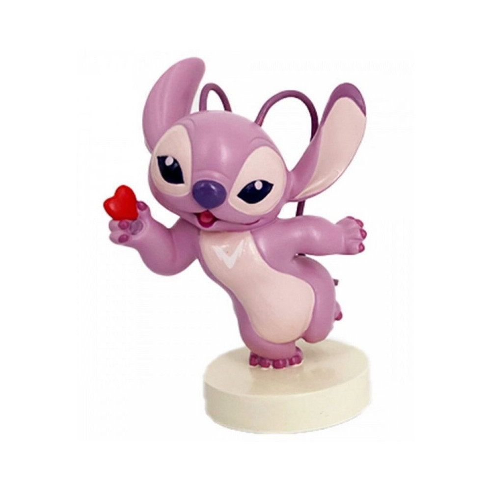 Stitch Figura Lilo & Angel com coração Enesco