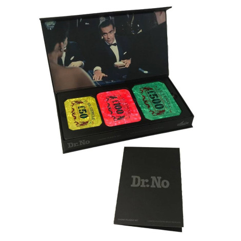 Réplicas de placas de casino Dr. No James Bond