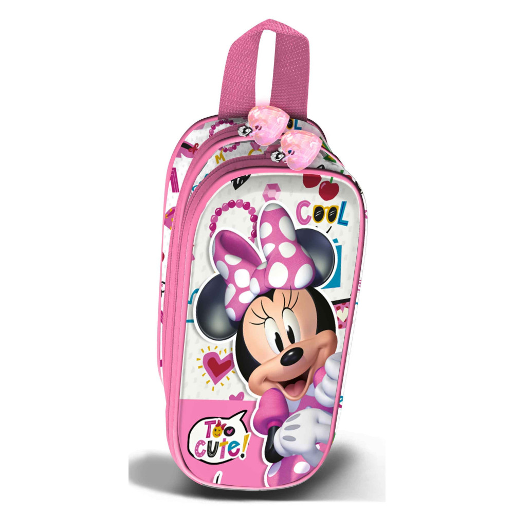 Estojo de lápis cor-de-rosa da Minnie Mouse