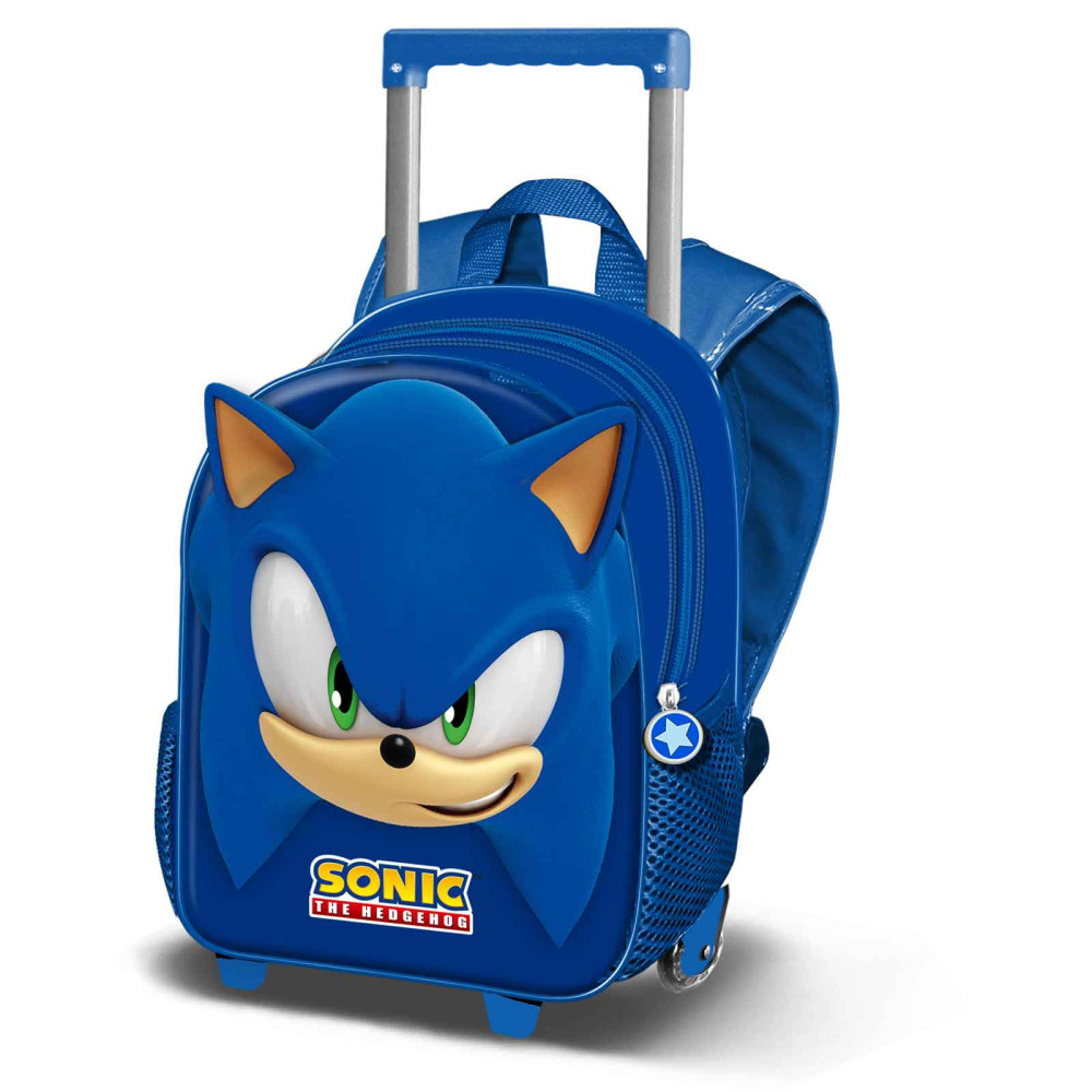 Mochila trolley para criança Sonic Blue