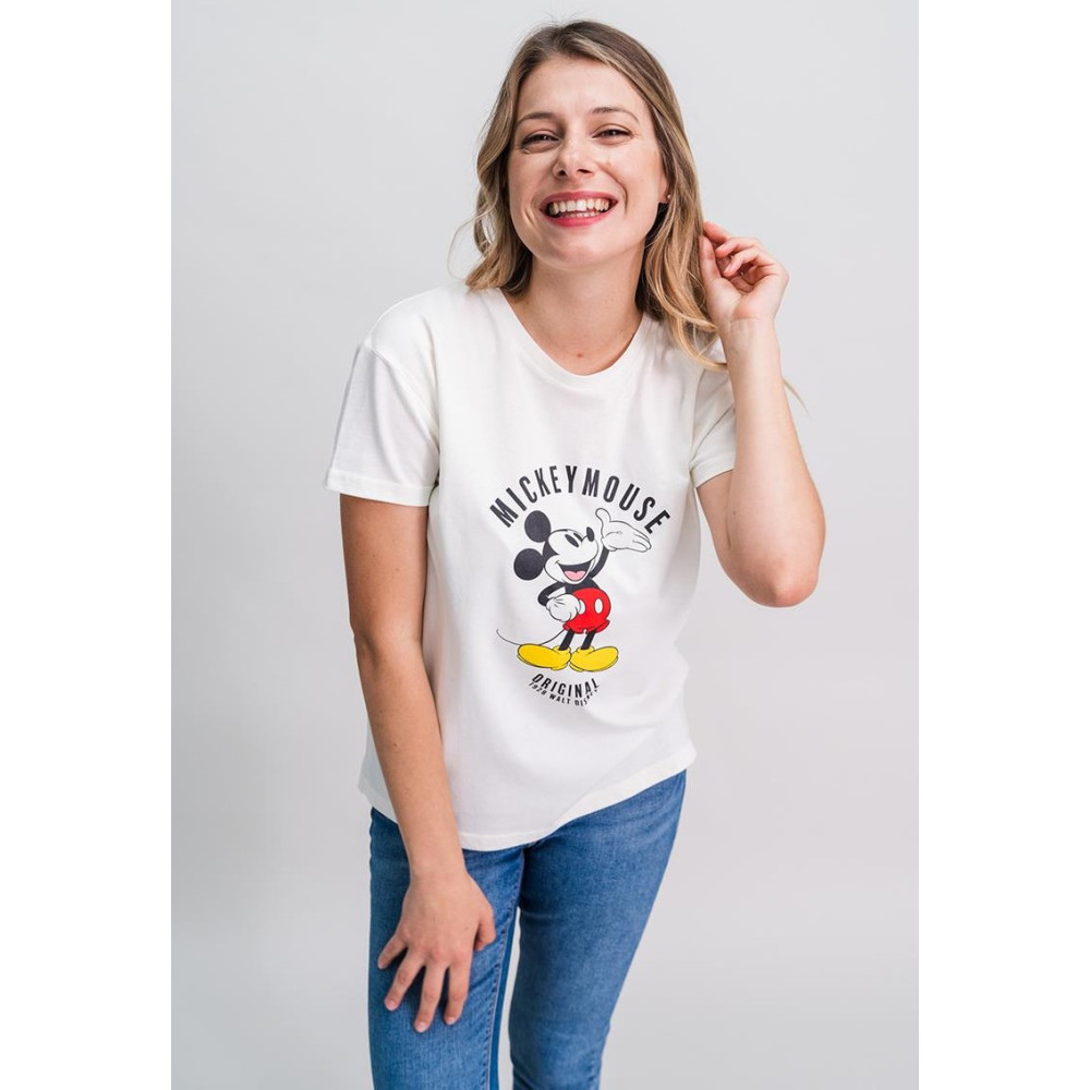 T-shirt Mickey Mouse branco Disney