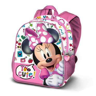 Mochila rosa da Minnie Mouse para o quarto das crianças