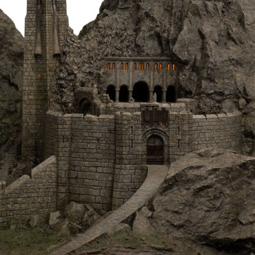 Figura de Helm's Deep do Senhor dos Anéis