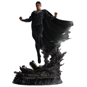 Figura Superman fato preto Liga da Justiça de Zack Snyder