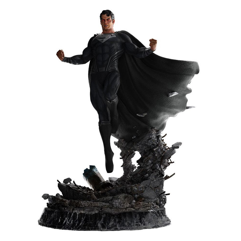 Figura Superman fato preto Liga da Justiça de Zack Snyder