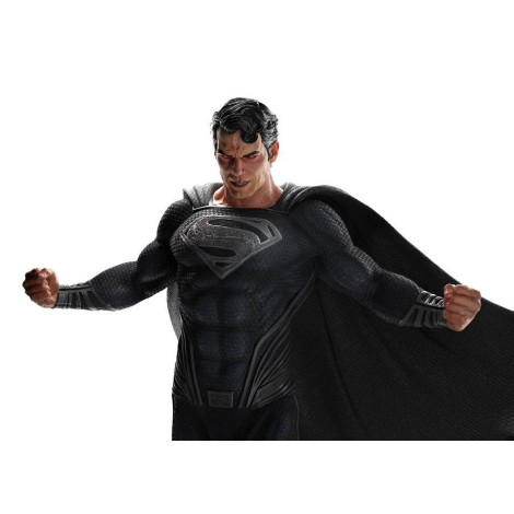 Figura Superman fato preto Liga da Justiça de Zack Snyder