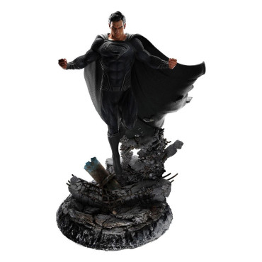 Figura Superman fato preto Liga da Justiça de Zack Snyder