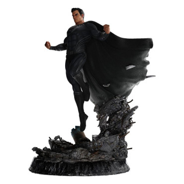 Figura Superman fato preto Liga da Justiça de Zack Snyder