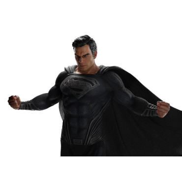 Figura Superman fato preto Liga da Justiça de Zack Snyder