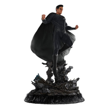 Figura Superman fato preto Liga da Justiça de Zack Snyder