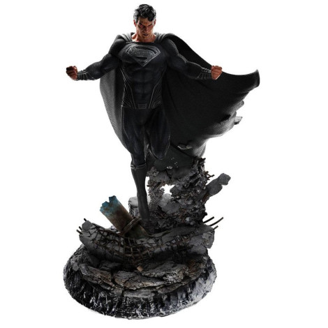 Figura Superman fato preto Liga da Justiça de Zack Snyder