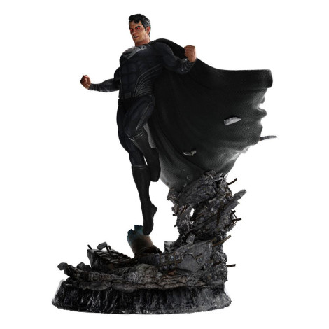 Figura Superman fato preto Liga da Justiça de Zack Snyder