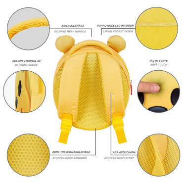 Mochila para criança Winnie The Pooh Amarelo