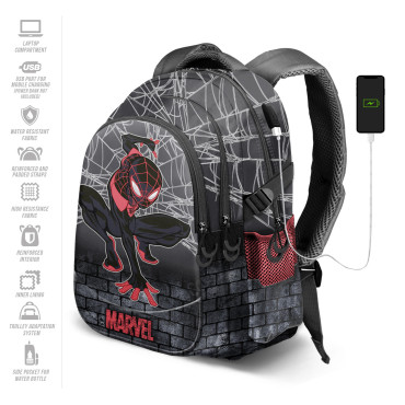 Spiderman Mochila cinzenta