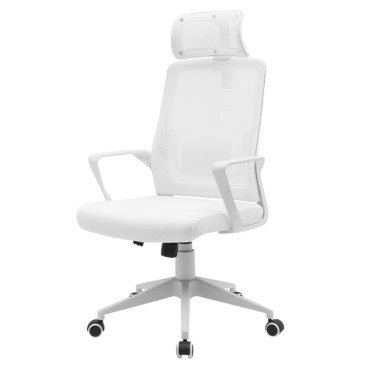 Cadeira ergonómica para jogos Mars Gaming MGC Branco