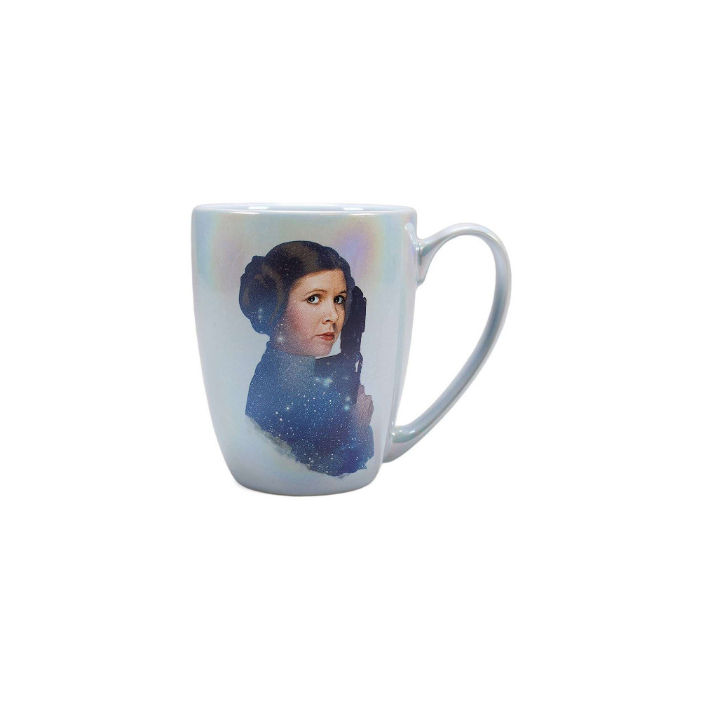 Caneca Iridescente Princesa Leia Star Wars