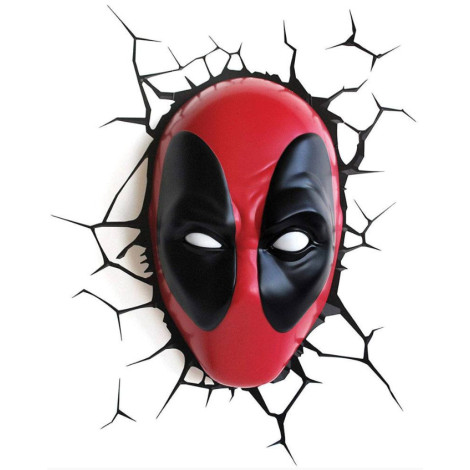 Marvel Lâmpada LED 3D Deadpool