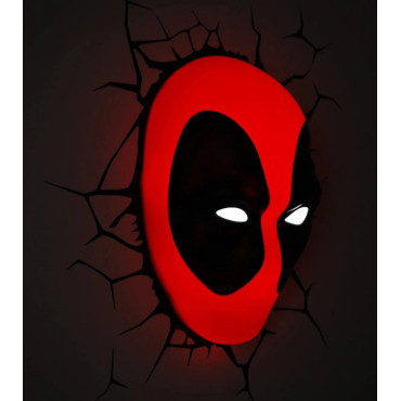 Marvel Lâmpada LED 3D Deadpool