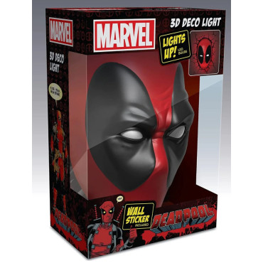 Marvel Lâmpada LED 3D Deadpool