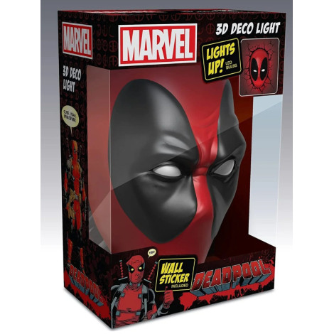 Marvel Lâmpada LED 3D Deadpool