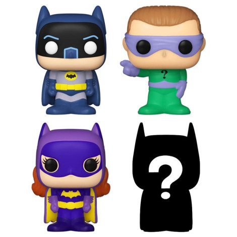 4 pacotes de figuras Bitty Pop! Batman Adam West DC