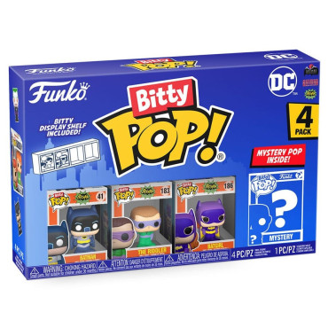 4 pacotes de figuras Bitty Pop! Batman Adam West DC