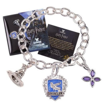 Pulseira Ravenclaw Lumos em prata Harry Potter